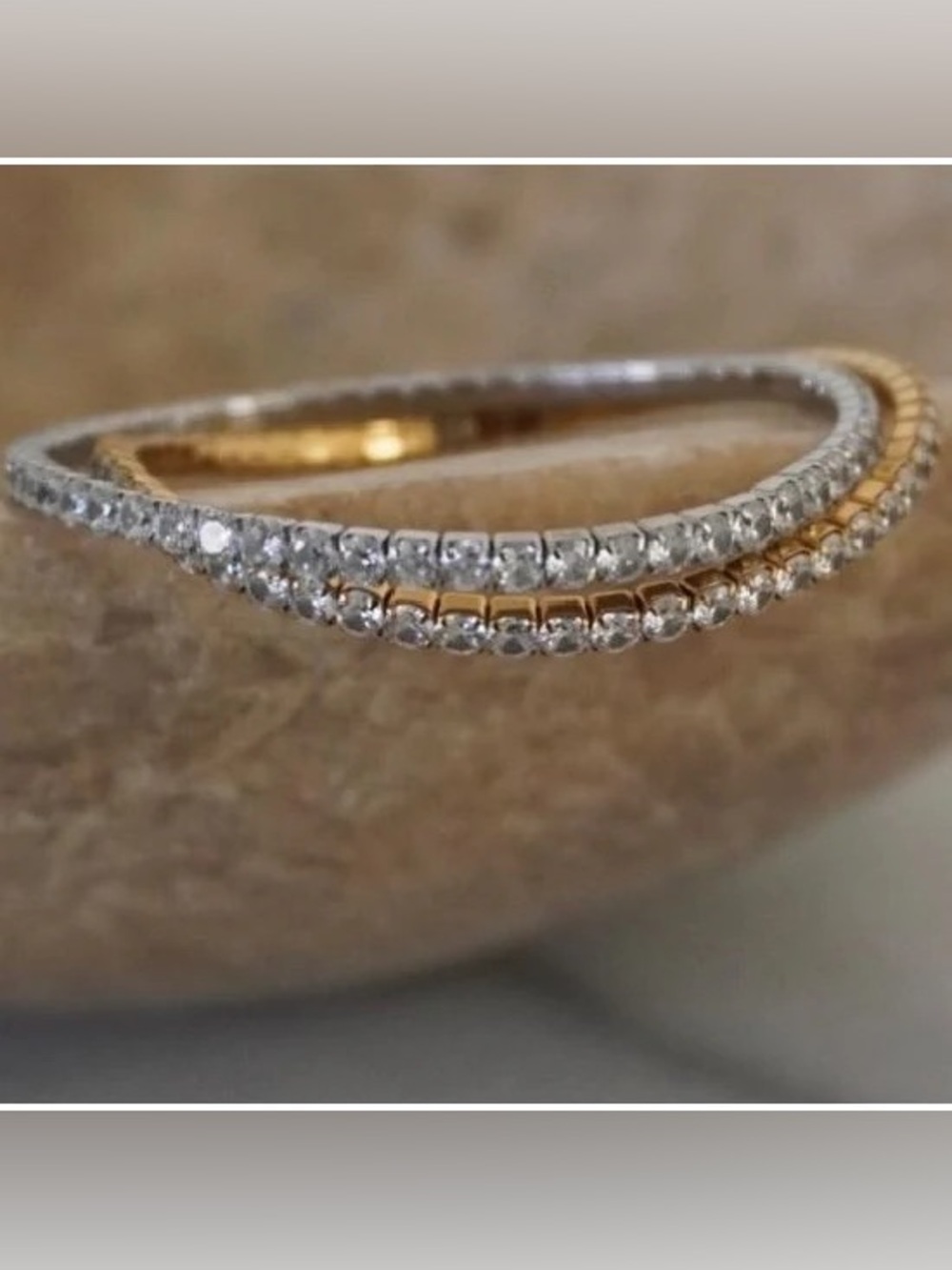 Stretchy Waterproof Rhinestone Silver Tennis Bracelet